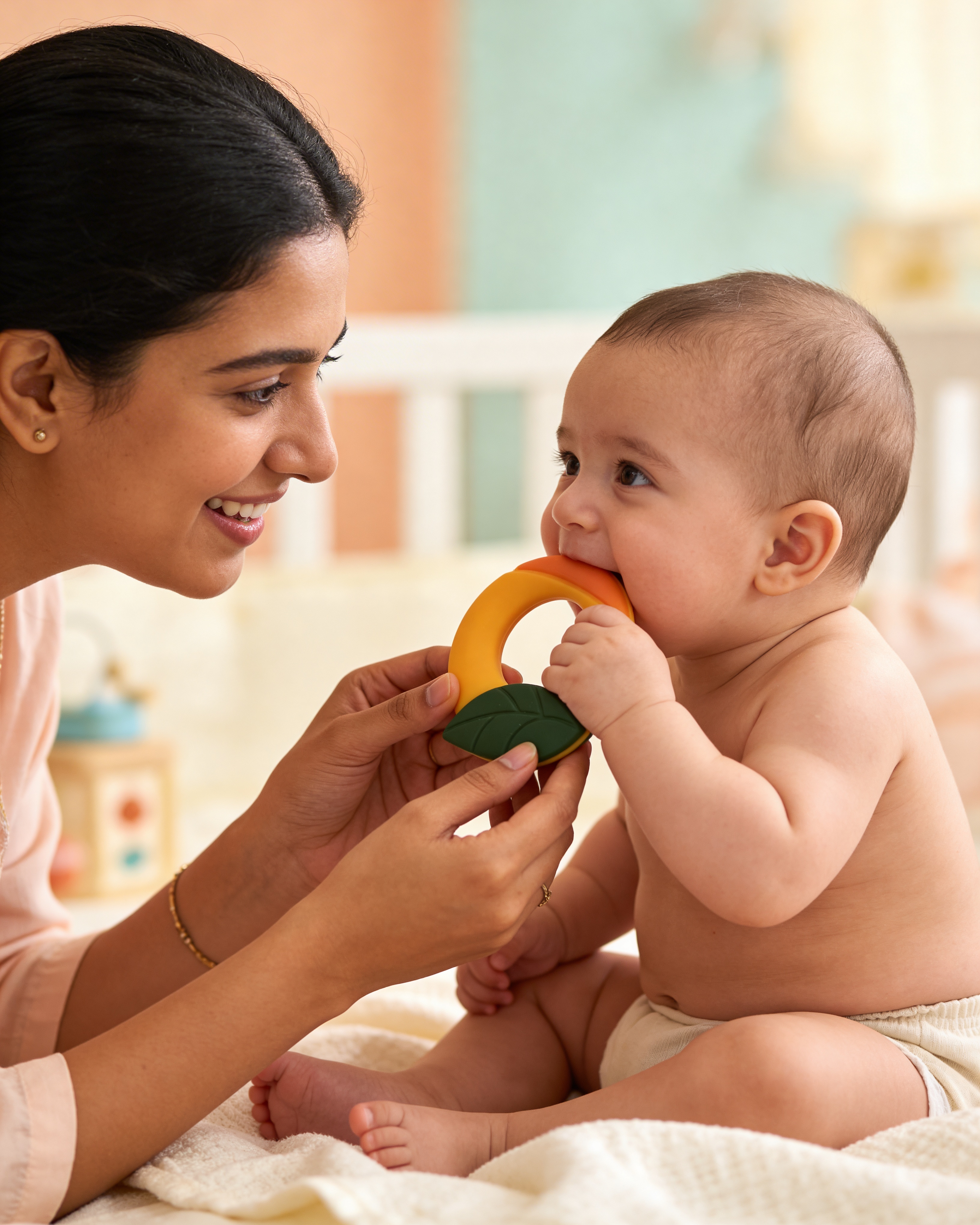 Baby Silicone Teethers | BPA-Free Safe Teething Toys for Babies